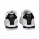 Talon Negro Deportivo Logo Blanco  ARMANI EXCHANGE