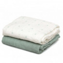Set 2 Muselinas Bamboo KIOKIDS