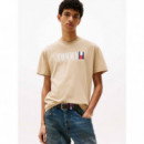 Tjm Reg Tommy Dna Flag Tee Ext Silt  TOMMY JEANS