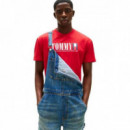 Tjm Reg Tommy Dna Flag Tee Ext Sapphire  TOMMY JEANS
