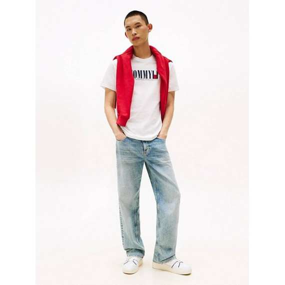 Tjm Reg Tommy Dna Flag Tee Ext Ecru  TOMMY JEANS