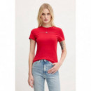 Tjw Slim Tj Us Linear Ss Tee Sapphire Re  TOMMY JEANS