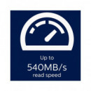 PHILIPS  Disco Duro Ssd Externo 250GB 540MB/S Ultra Slim