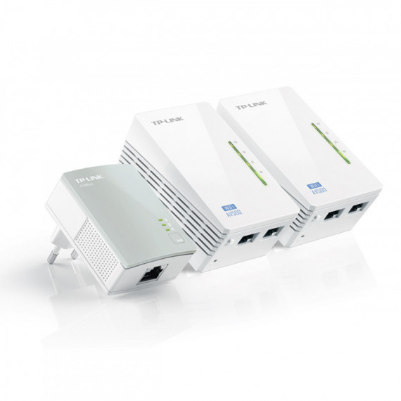 Adaptador Plc Wifi TP-LINK Pack 3 Unid. 500 Mbps TL-WPA4220T Kit Adaptador Plc Wifi TP-LINK Pack 3 Unid. 500 Mbps TL-WPA4220T Kit