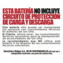 Batería Recargable 3,7V Li-ion ICR18650 3,7V/2400MAH BAT534  NIMO