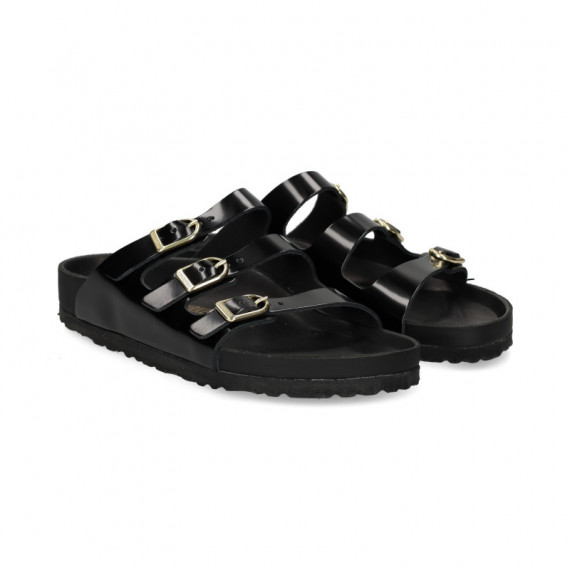 Pala 3 Hebillas Charol Negro  BIRKENSTOCK