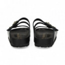 Pala 3 Hebillas Charol Negro  BIRKENSTOCK