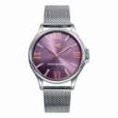 MARK MADDOX MARK MADDOX  Steel 3 Needles With Stones In Sphere And Bracelet MM7146-73