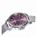 MARK MADDOX MARK MADDOX  Steel 3 Needles With Stones In Sphere And Bracelet MM7146-73