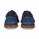 Deportivo Argollas Ante+nylon Azul  LACOSTE