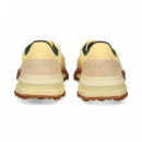 Deportivo Argollas Ante+nylon Amarillo  LACOSTE