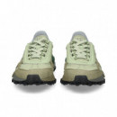 Deportivo Ante+nylon Gris+verde  LACOSTE