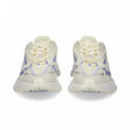 Deportivo Piel+malla Lila+blanco  LACOSTE