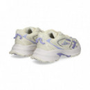 Deportivo Piel+malla Lila+blanco  LACOSTE