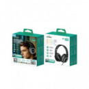 New Science Auricular de Casco Diadema con Microfono y Cable A-623 Negro Jack 3.5MM  LALO