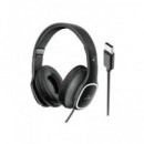 New Science Auricular de Casco Diadema con Microfono y Cable A-623 Conector Tipo C Negro  LALO