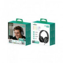 New Science Auricular de Casco Diadema con Microfono y Cable A-623 Conector Tipo C Negro  LALO