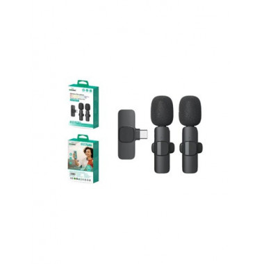 NEW SCIENCE Microfono Solapa Inalambrico Dual Tipo C WS-02