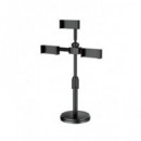 NEW SCIENCE Soporte Para 2 Movil de Sobremesa Multifuncional HD-262 4.7"-6.9" Ajustable 28-39cm
