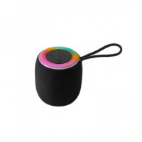 NEW SCIENCE Altavoz Portatil Bluetooth K26 Con Luz led,Usb ,Micro SD Gris Negro