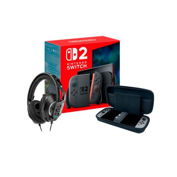 Pack NINTENDO Switch 2 + Auriculares + Funda