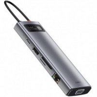 BASEUS CAHUB-CU0G Hub 9-1 3X USB 3.0 + HDMI + Pd + RJ45 + Micro Sd/sd + VGA