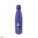 Botella Miércoles Addams Metálica con Cello Morado 500 Ml  CINEREPLICAS