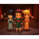 Pack de 3 Figuras Tanjiro, Inosuke y Zenitsu Guardianes de la noche