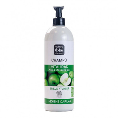 NATURA BIO CHAMPU VITALIDAD MANZANA/ALOE 500 ML