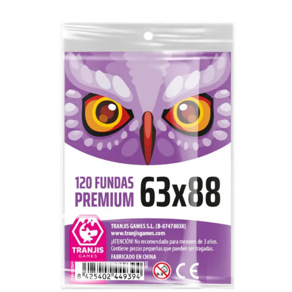 Fundas de Cartas Búho 63X88MM  TRANJIS GAME