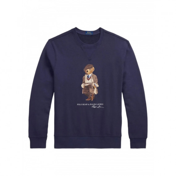 Polo RALPH LAUREN - LSCNM4-LONG Sleeve-sweatshirt - FA25 Faded Blue Hrtg Bear - 710980305001/FA25 Faded Blue Hrtg Bear