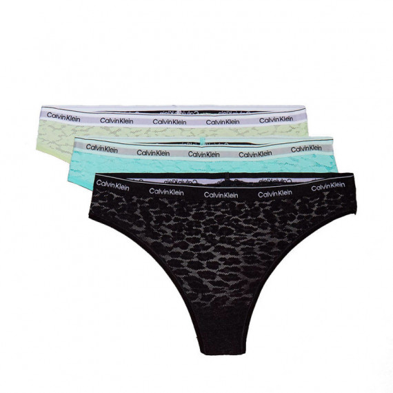 Pack de 3 Braguitas Brasileñas - Icon Lace  CALVIN KLEIN