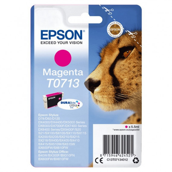 Tinta EPSON C13T07134012 Magenta T0713