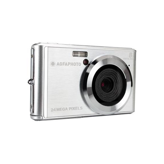 AGFAPHOTO Camara Foto Digital DC5500 Plata 24MP,ZOOM 8X,HD 1280X720