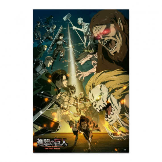 Poster Ataque a los Titanes Shingeki No Kyojin Paradis Vs Marley GPE5832  GRUPO ERIK