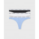 Thong 3PK Black/white/frozen Fjiord  CALVIN KLEIN