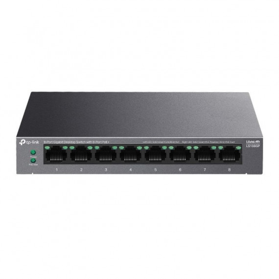 TP-LINK Switch Gigabit de Sobremesa 8 Puertos   Carcas de Metal 8P Poe+