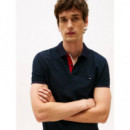 Mb Contrast Collar Cuff Reg Polo Desert  TOMMY HILFIGER