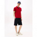 Mb Contrast Collar Cuff Reg Polo Medium  TOMMY HILFIGER