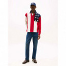 Americana Flag Rugby Desert Sky/multi  TOMMY HILFIGER