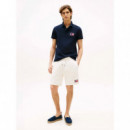 Hilfiger Flag Reg Polo Desert Sky  TOMMY HILFIGER