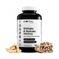 Hv- Shiitake y Maitakee  4800 Mg | 180 Capsulas Veganas  HIVITAL