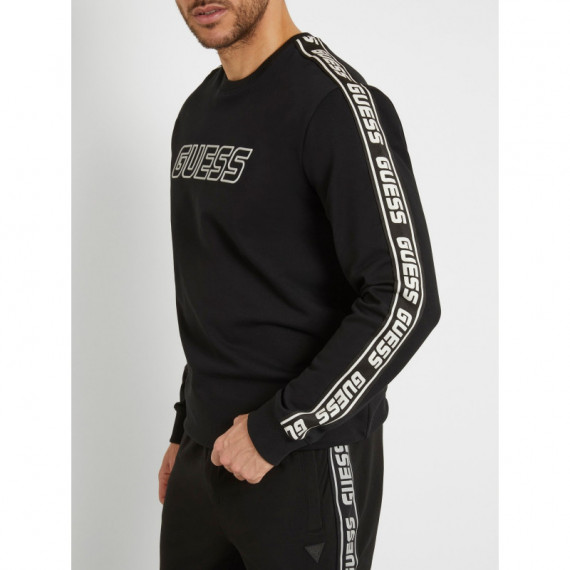 Arlo Cn Sweatshirt Jet Black A996  GUESS