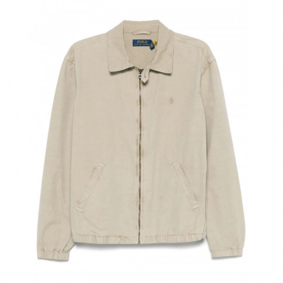 Polo RALPH LAUREN - The Bayport Mineral-dyed Poplin Jacket - Olive - 710961831003/OLIVE