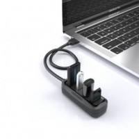 HUB USB-A 2.0 VENTION 4 PUERTOS USB-A 2.0 0.15M BLACK
