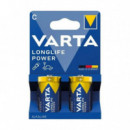 VARTA Longlife Power Pila Alcalina C LR14  Pack 2UD