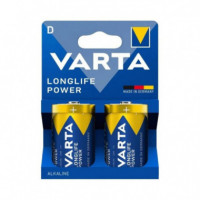 VARTA Longlife Power Pila Alcalina D LR20  Pack 2UD