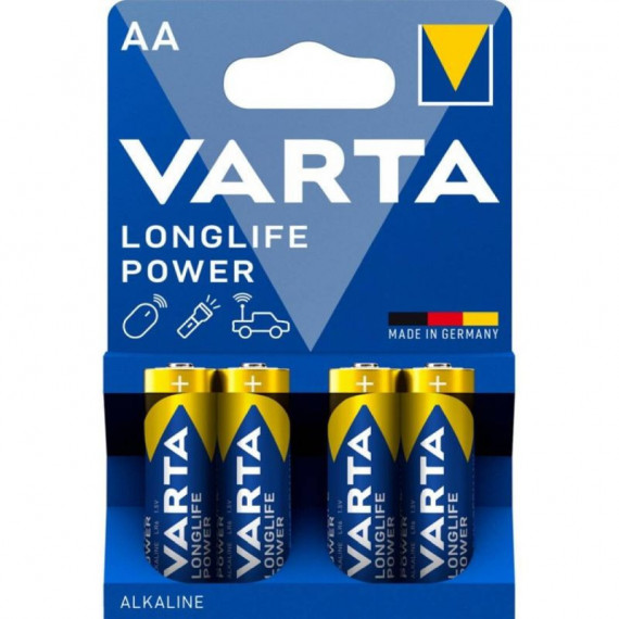 VARTA Longlife Power Pila Alcalina Aa LR6 Pack 4UD
