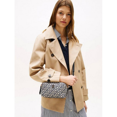 TH JACQUARD CAMERA BAG SPACE BLUE