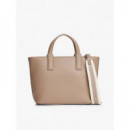 Th Logotape Mini Tote Coastal Taupe  TOMMY HILFIGER